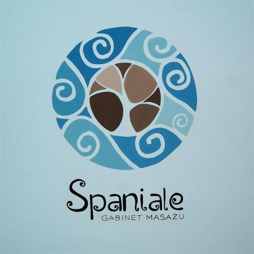 logo painted on the wall 